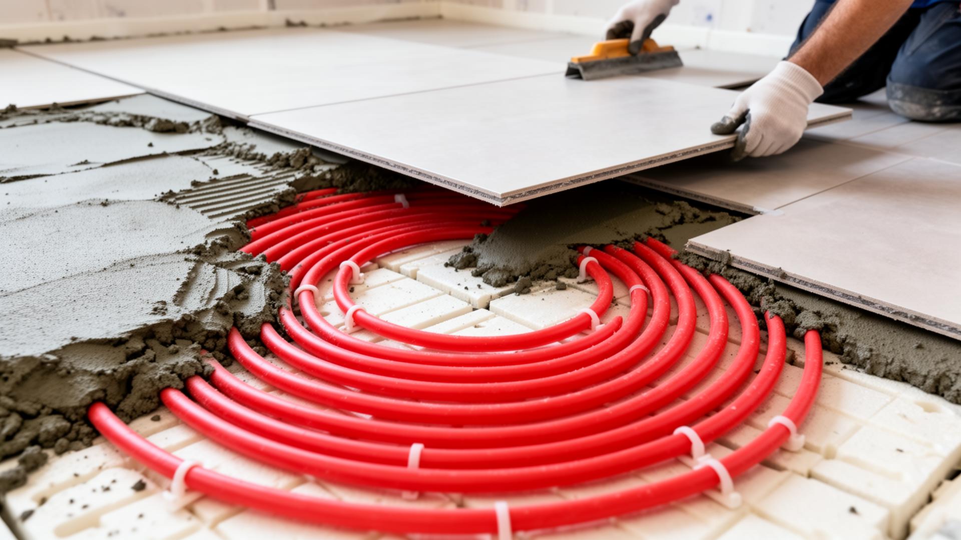 Vloerverwarming combineren met tegels